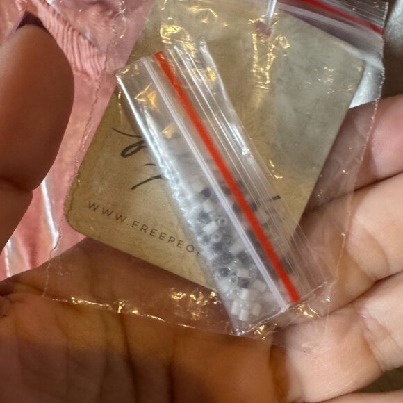 FREE PEOPLE Suki Beaded Misty Rose Floral Mini Dress Size 0 NEW WITH TAG - Picture 10 of 11